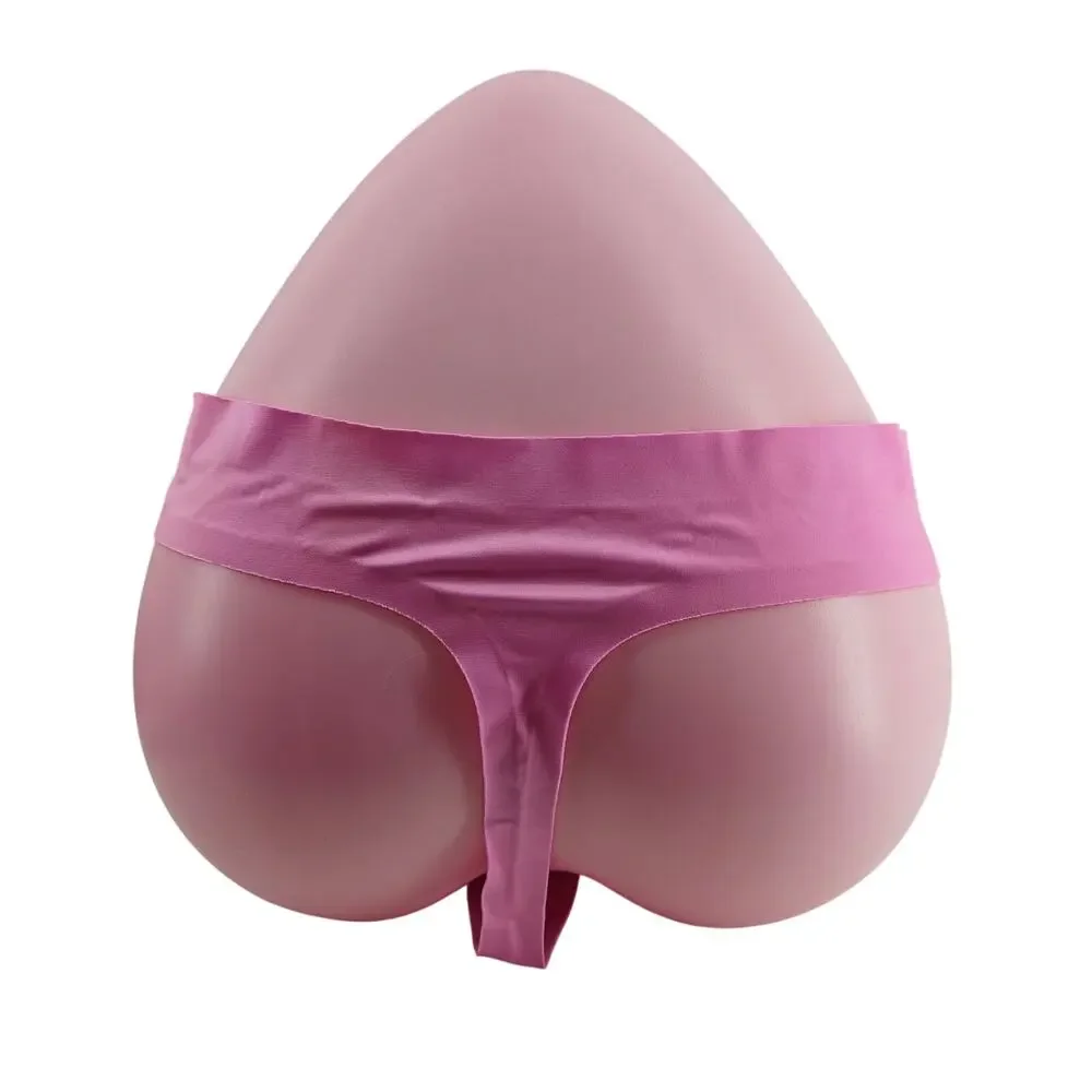 Victoria Secret Shiny Bubble Gum Pink Satin Smooth Thick Womens Thong Large